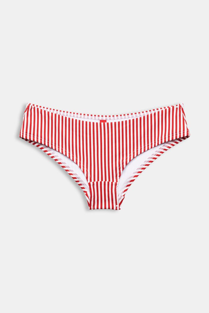 Bikinihose im Streifenlook, DARK RED, detail image number 4