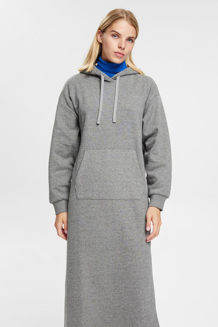 Hoodie-Kleid in Longform, MEDIUM GREY, detail image number 1