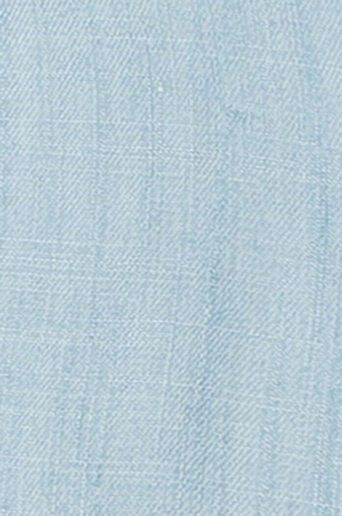 Mini-Shirtkleid mit Bindegürtel, BLUE LIGHT WASHED, detail image number 5
