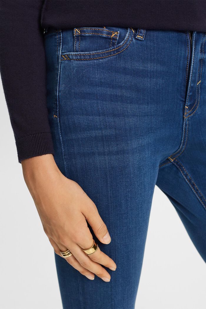 Skinny Jeans mit hohem Bund, BLUE MEDIUM WASHED, detail image number 1
