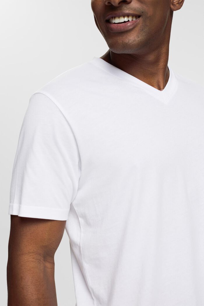 Jersey T-Shirt, 100% Baumwolle, WHITE, detail image number 2
