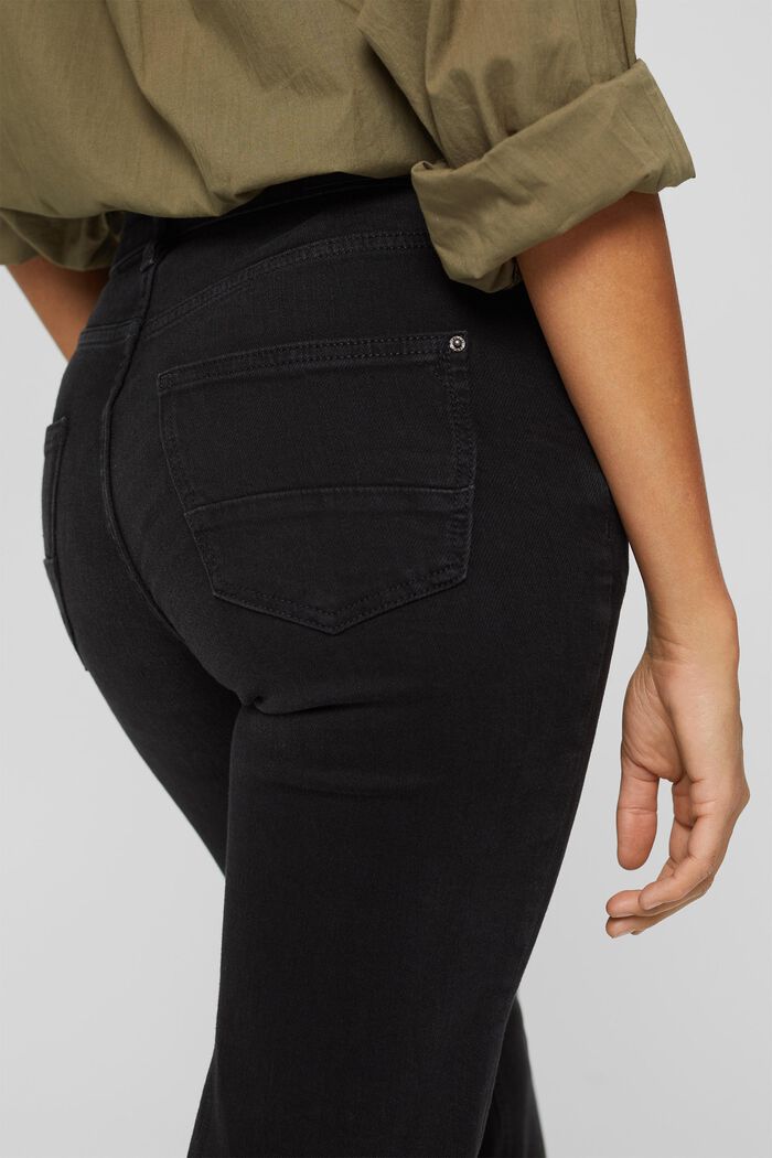Stretch-Jeans mit Bio-Baumwolle, BLACK DARK WASHED, detail image number 2