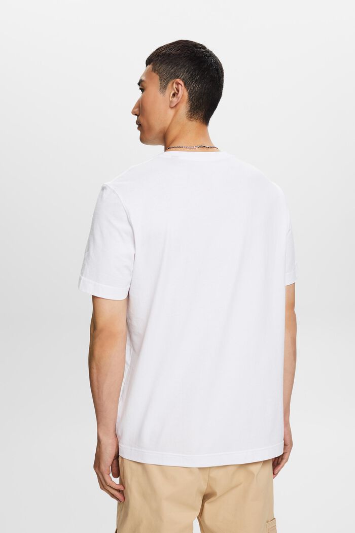 T-Shirt aus Bio-Baumwolle mit Print, WHITE, detail image number 4