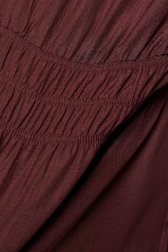 Bluse in Wickeloptik, LENZING™ ECOVERO™, BORDEAUX RED, detail image number 4