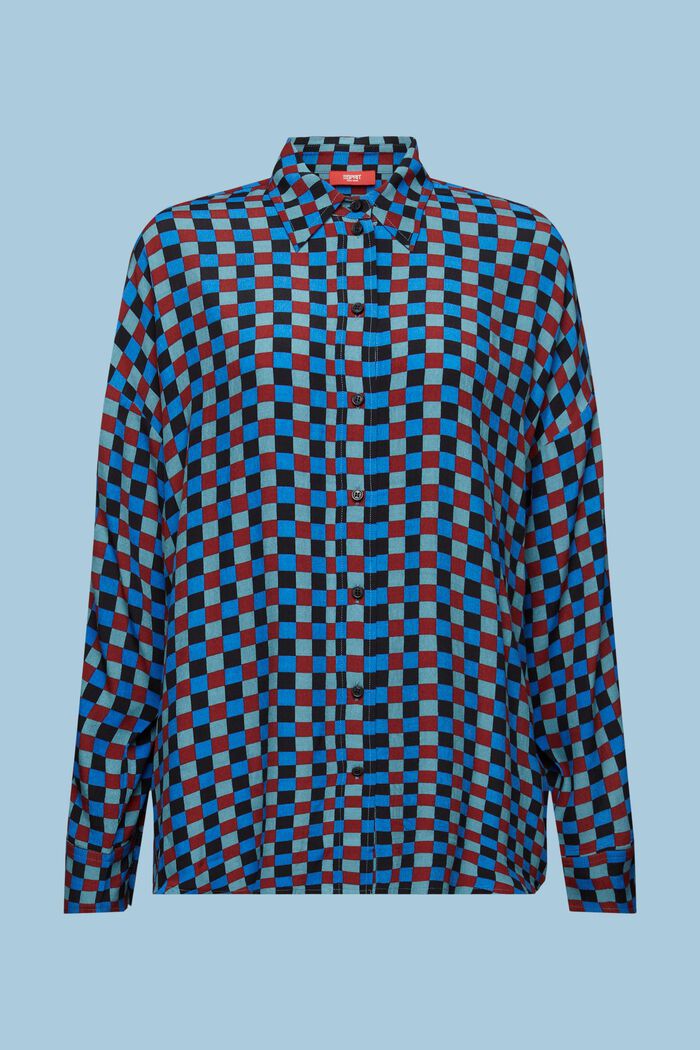 Button-Down-Hemd mit Print, BRIGHT BLUE, detail image number 5