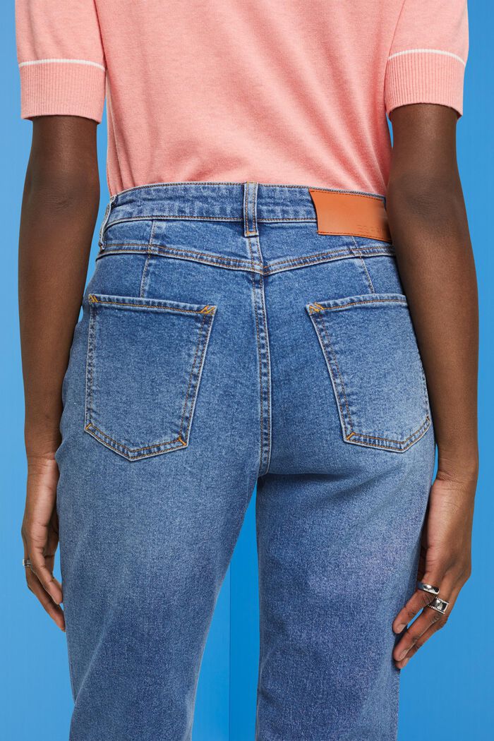 Bootcut-Jeans mit markanter Passe, BLUE DARK WASHED, detail image number 2