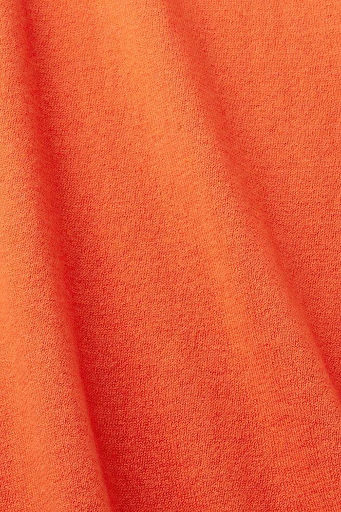 Fein gewebter Pullover, ORANGE RED, detail image number 5