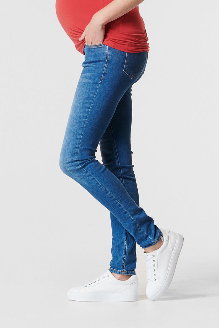 Stretch-Jeans mit Überbauchbund, MEDIUM WASHED, detail image number 2