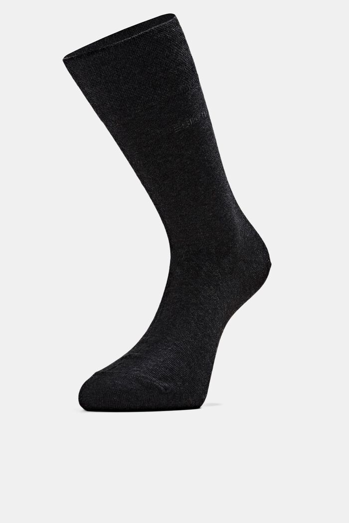 2er-Set Socken aus Mix mit Bio-Baumwolle, BLACK, detail image number 0