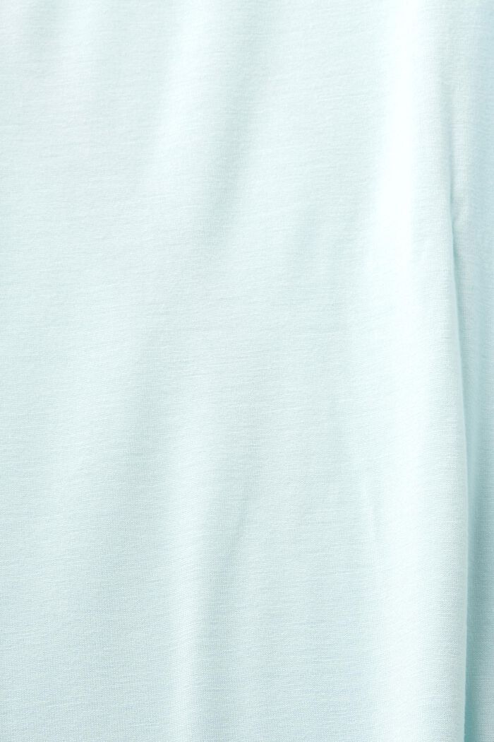 T-Shirt mit Metallic Print, LENZING™ ECOVERO™, LIGHT AQUA GREEN, detail image number 5