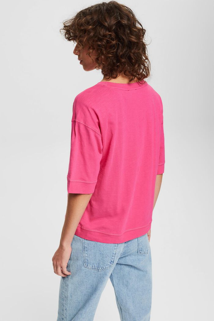 Oversize-Shirt mit 3/4 Ärmeln, PINK FUCHSIA, detail image number 3