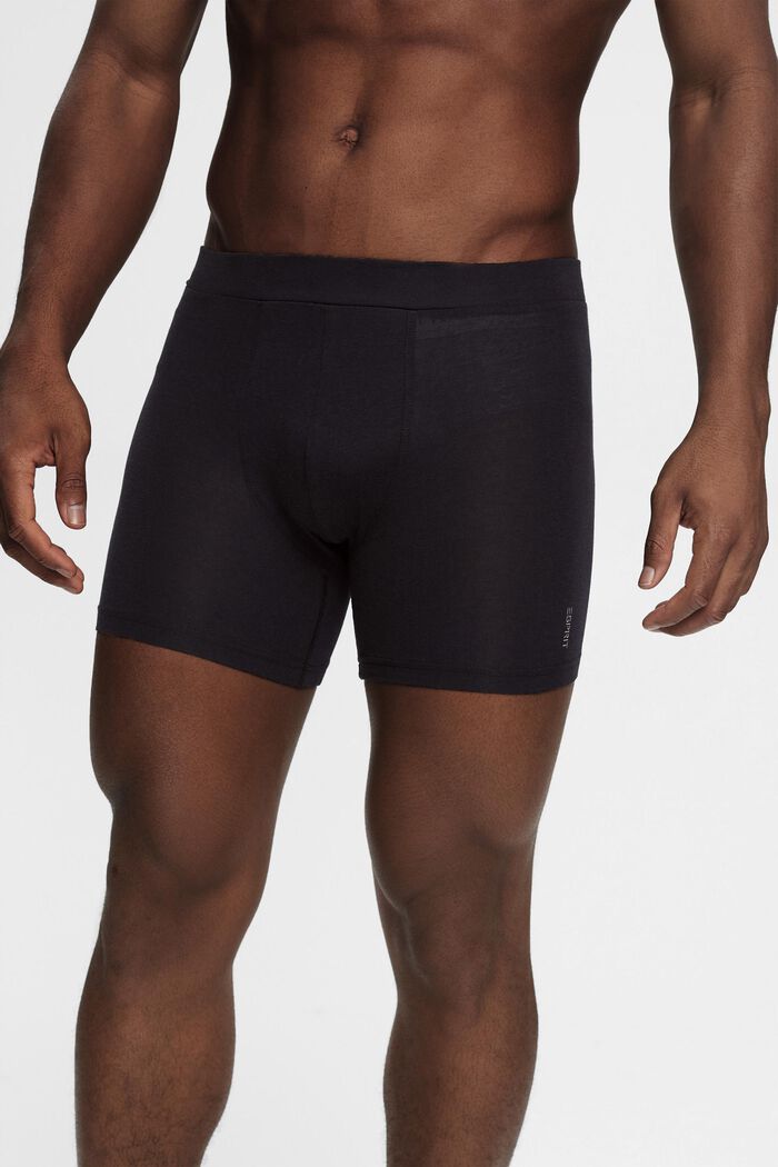 Multipack Herren-Shorts mit langem Bein aus Baumwollmix, BLACK, detail image number 0