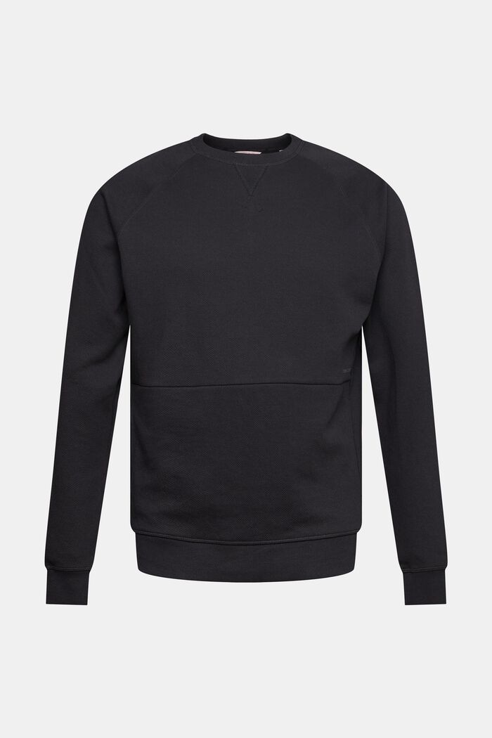Sweatshirt mit Struktur, BLACK, detail image number 6