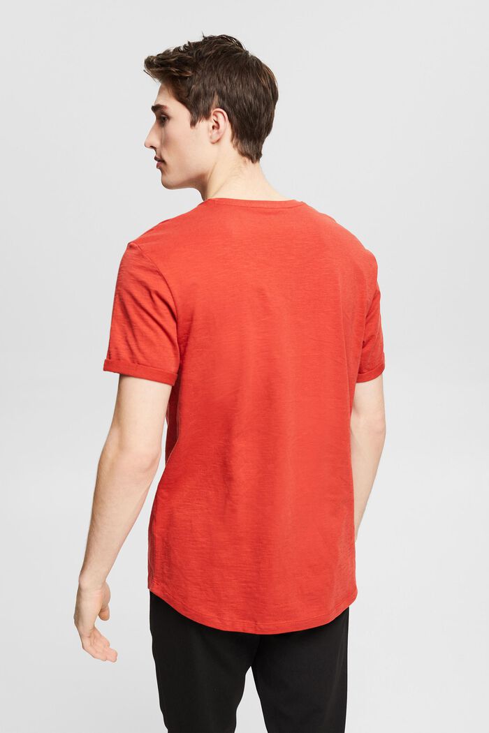 T-Shirt aus 100& Baumwolle, RED ORANGE, detail image number 3