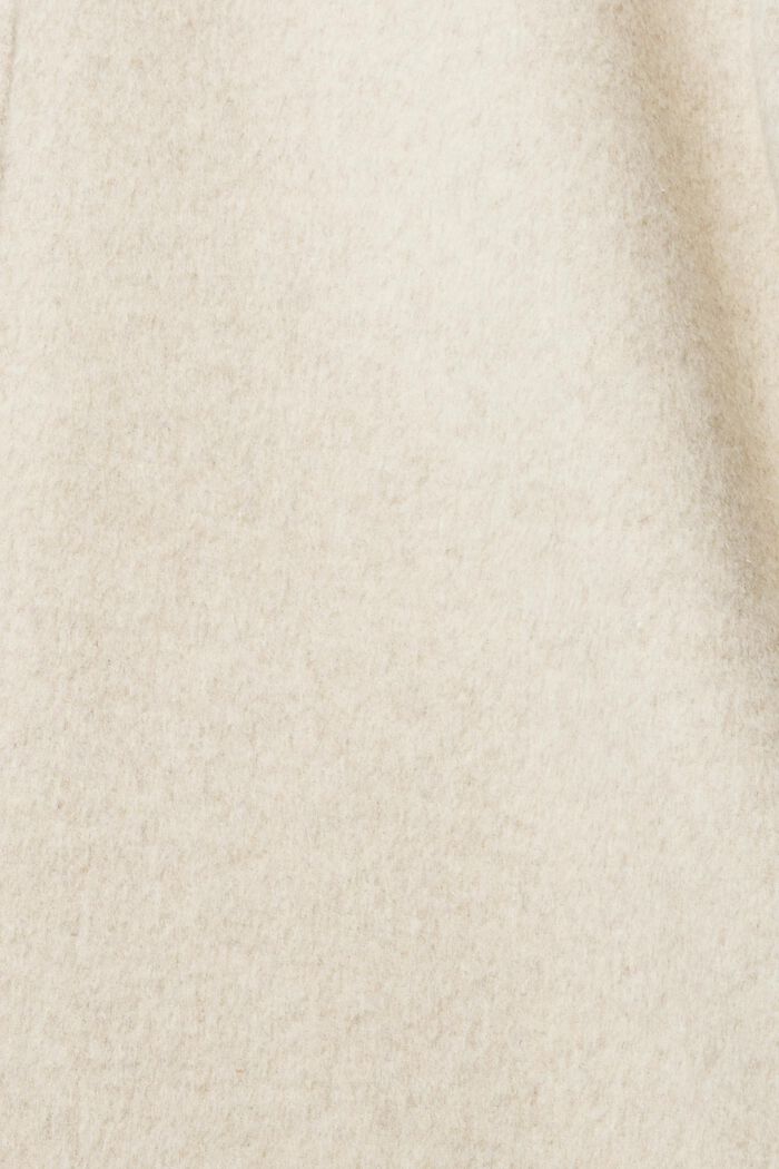 Mantel mit Wolle, CREAM BEIGE, detail image number 4