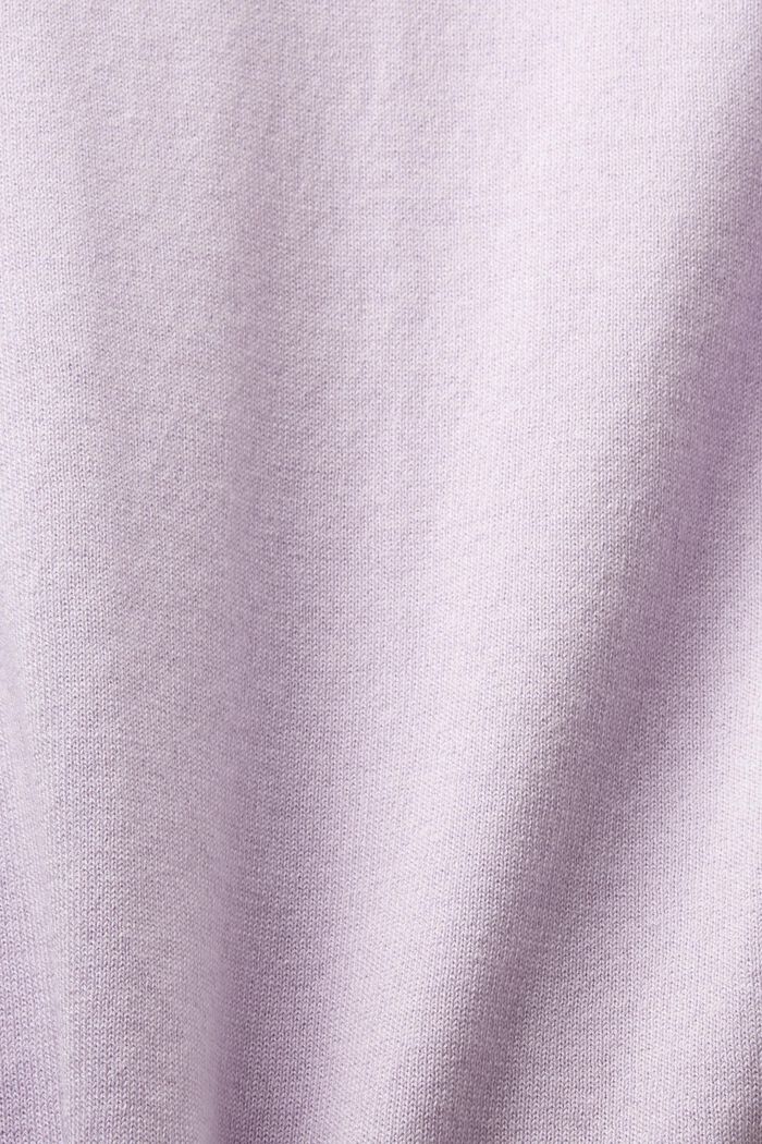 Kurzärmliger zweifarbiger Pullover, LAVENDER, detail image number 5