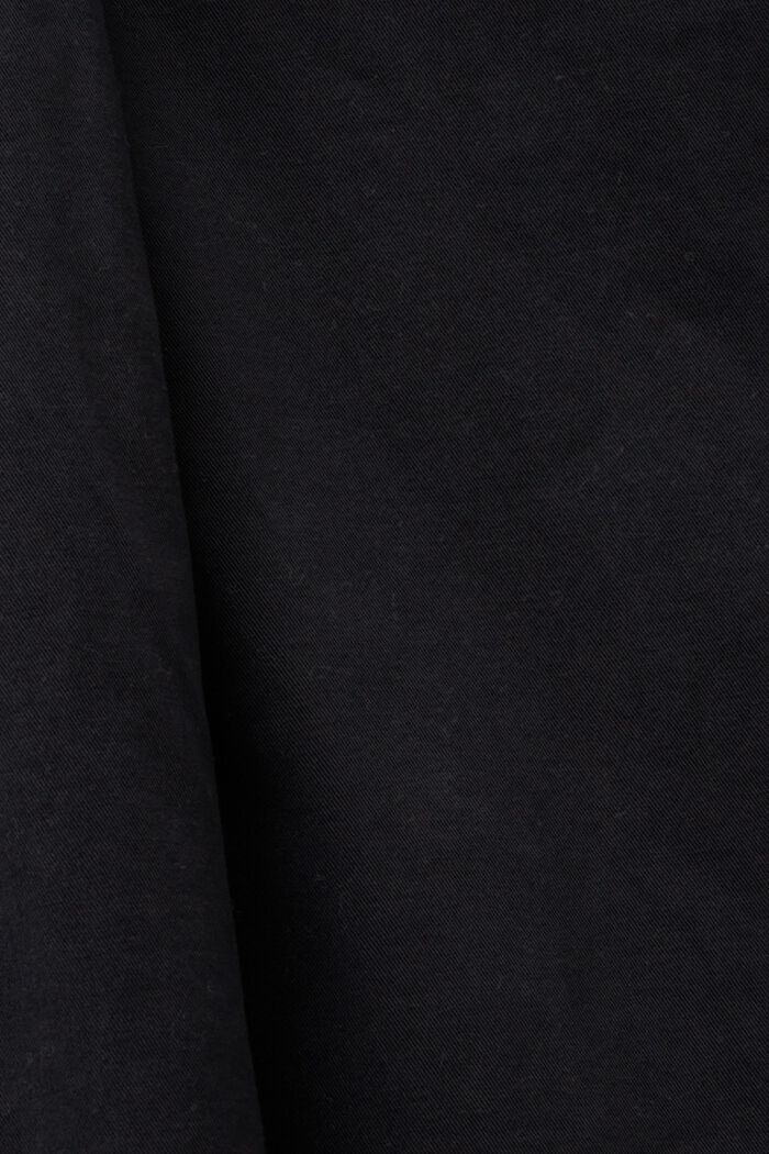 Gerade Chino aus Organic Cotton, BLACK, detail image number 5