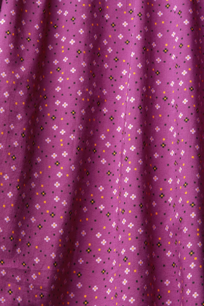 Bluse mit Muster, Bio-Baumwolle, VIOLET, detail image number 1