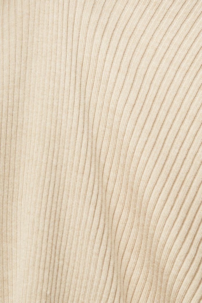 Recycelt: offener Ripp-Cardigan, SAND, detail image number 5