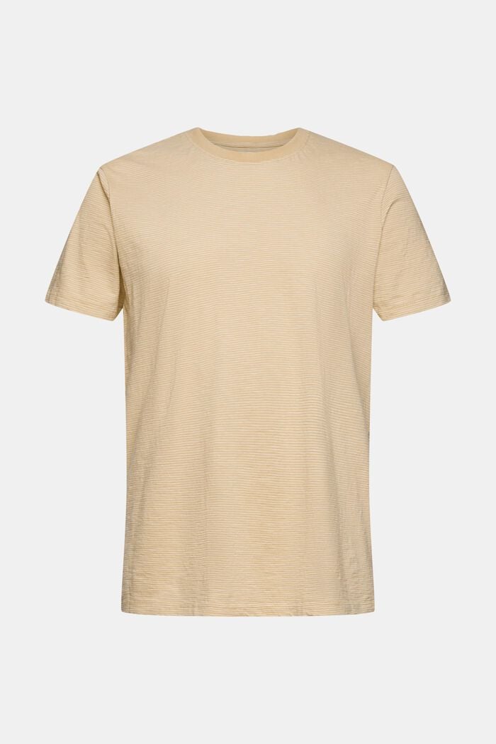 Jersey-T-Shirt mit Streifenmuster, SAND, detail image number 5