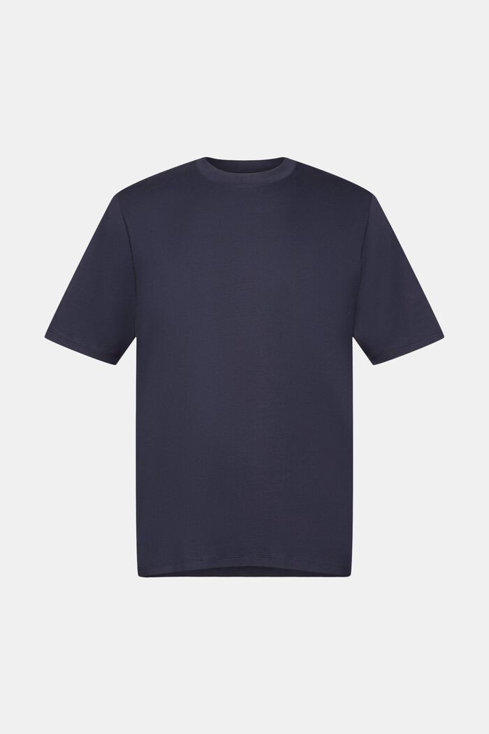 Baumwoll-T-Shirt mit Rundhalsausschnitt, NAVY, detail image number 6