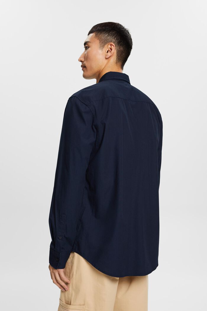 Button-Down-Hemd aus Popeline, 100 % Baumwolle, NAVY, detail image number 3