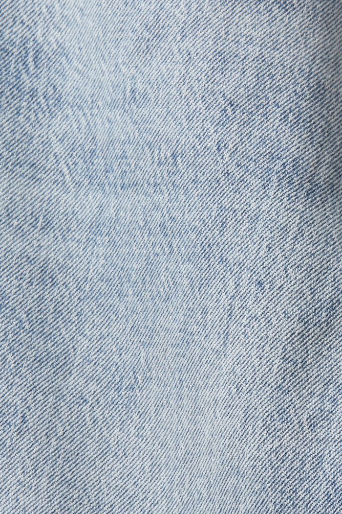 Super-High-Rise-Jeans mit ausgefranstem Saum, BLUE LIGHT WASHED, detail image number 6