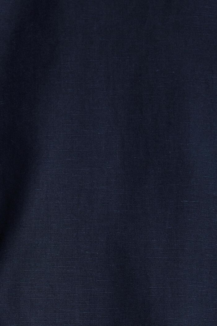 Mit Leinen: Button-Down-Hemd, NAVY, detail image number 4