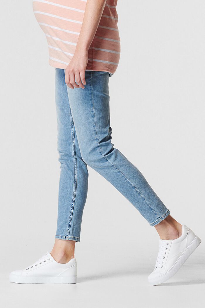 Jeans mit Überbauchbund, Organic Cotton, LIGHT WASHED, detail image number 4