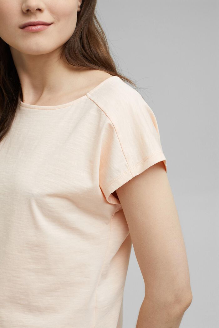 T-Shirt mit Cut-Out, Organic Cotton, NUDE, detail image number 2