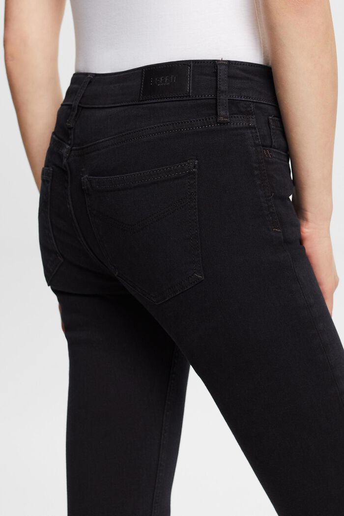 Premium-Skinny Jeans mit mittlerer Bundhöhe, BLACK DARK WASHED, detail image number 5
