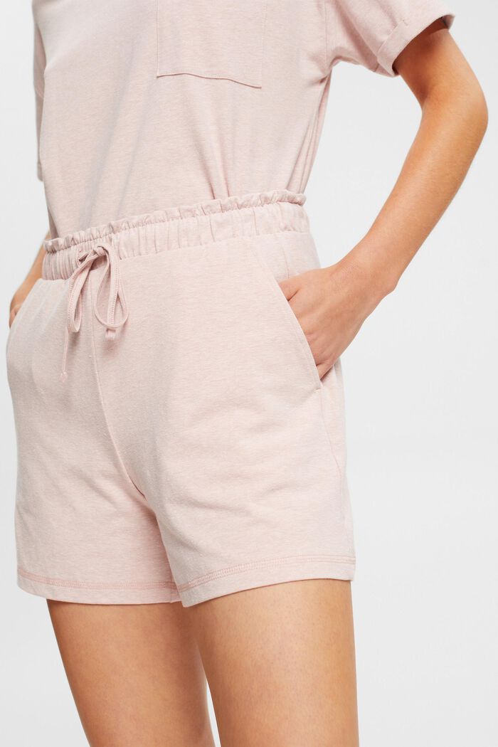 Jersey-Shorts mit elastischem Bund, OLD PINK, detail image number 3