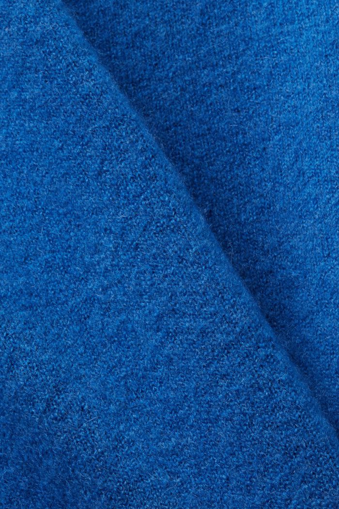 Pullover mit Stehkragen, BRIGHT BLUE, detail image number 5