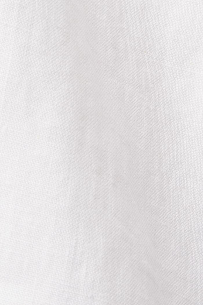 Leinenhose mit Elastikbund, WHITE, detail image number 5