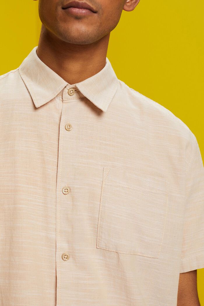 Button-Down-Hemd aus Baumwolle, SAND, detail image number 2