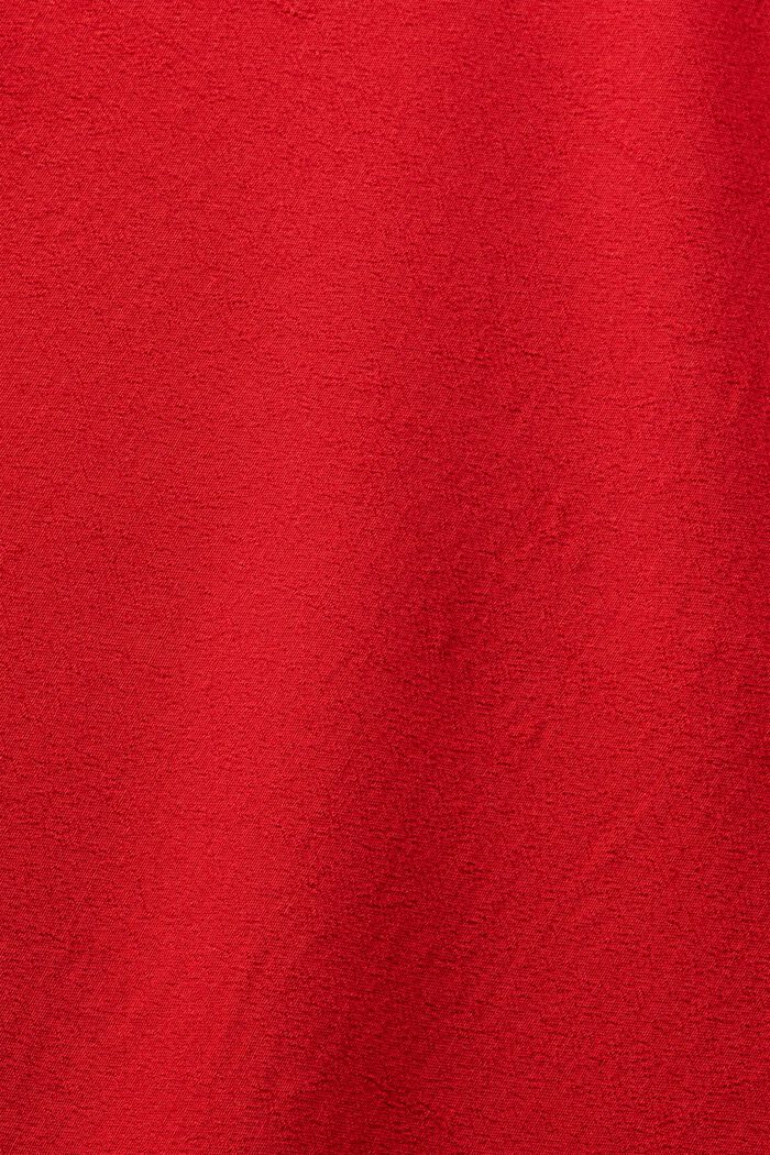 Crêpe-Midikleid mit 3/4-Ärmeln, DARK RED, detail image number 5