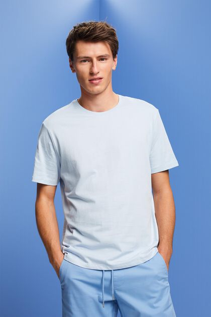 Jersey-T-Shirt mit Print hinten, 100 % Baumwolle