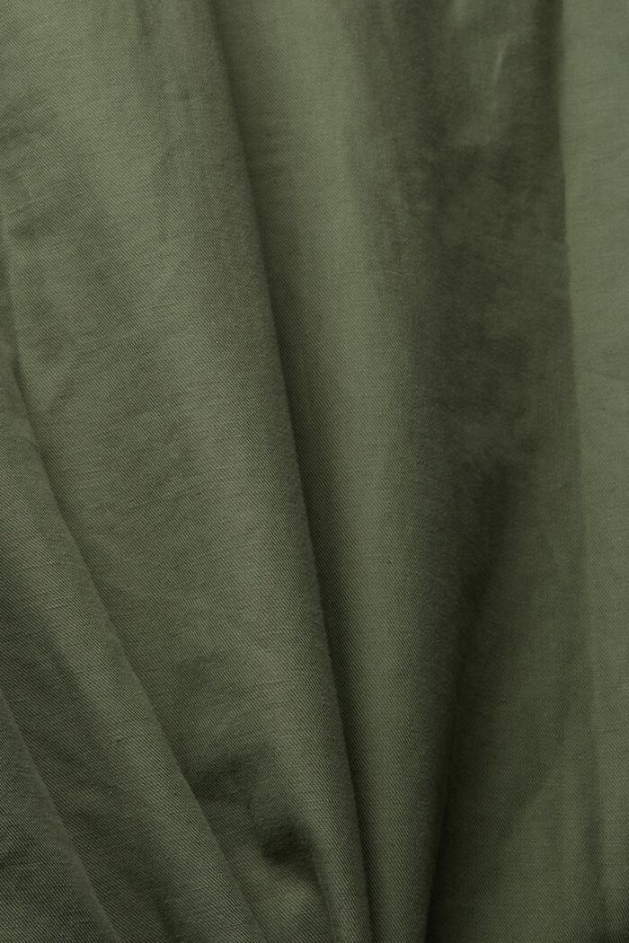 Aus Leinen-Mix: Oversize-Hemd, GREEN, detail image number 4