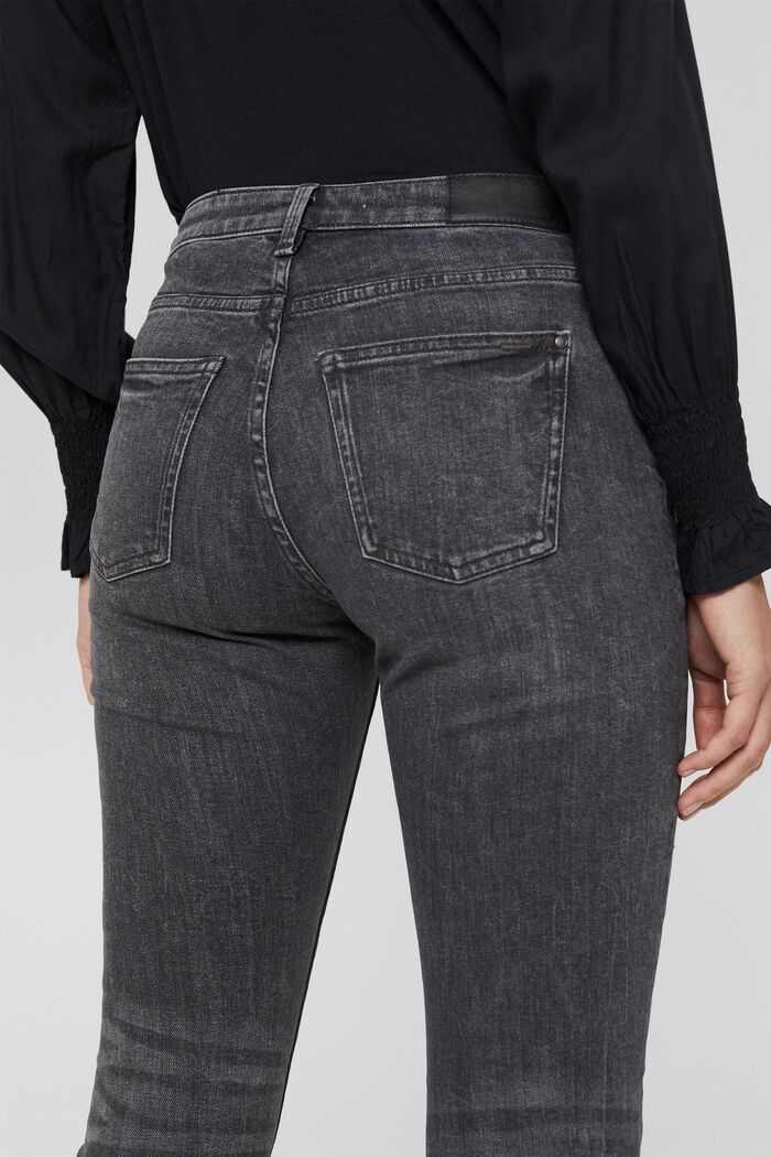 Jeans mit Ziernähten, Organic Cotton, BLACK DARK WASHED, detail image number 5