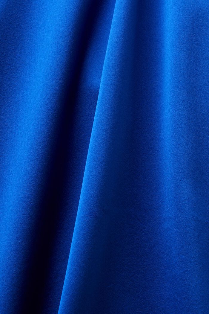 Midikleid aus Seide mit Gürtel, BRIGHT BLUE, detail image number 5