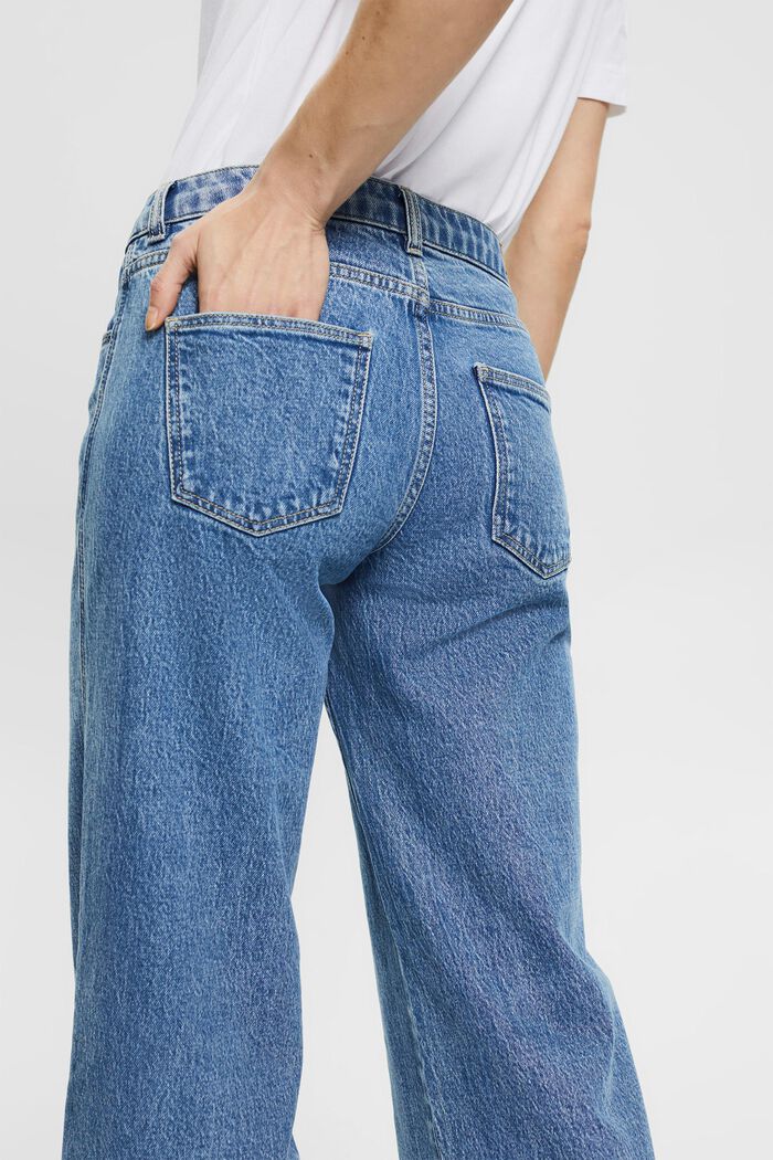 Wide Leg Jeans aus Organic Cotton, BLUE MEDIUM WASHED, detail image number 5