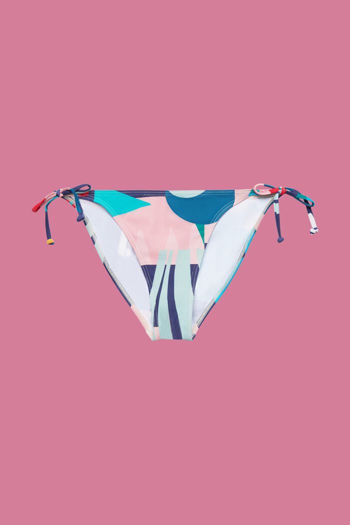 Bikinihose mit Bindebändern und mehrfarbigem Print, INK, detail image number 3
