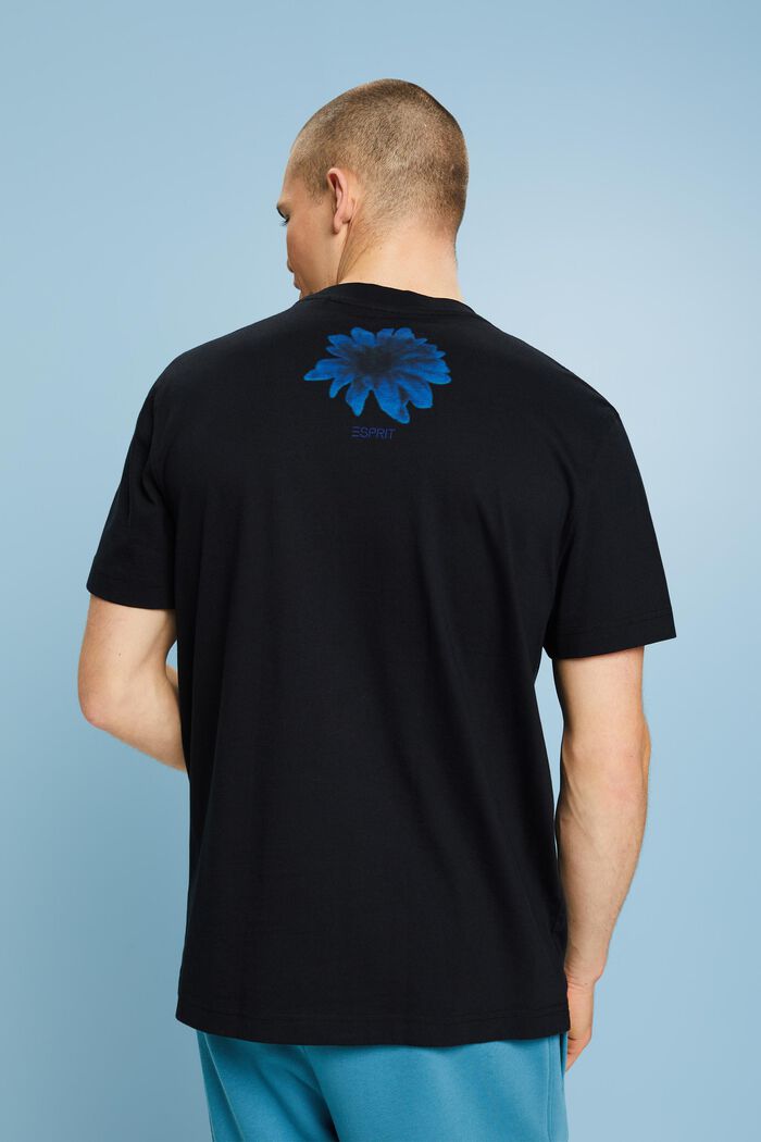 T-Shirt aus Pima-Baumwolle, BLACK, detail image number 2