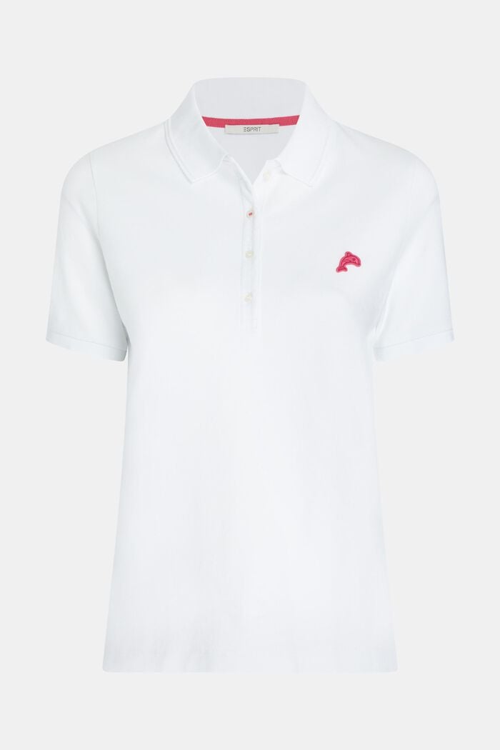 Klassisches Tennis-Poloshirt mit Dolphin-Batch
