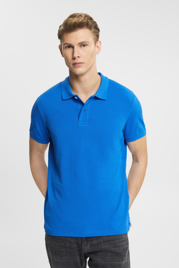 Slim Fit Poloshirt, BLUE, detail image number 0