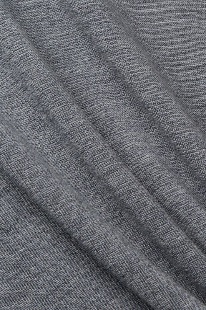 Strickpullover aus Wolle, GREY, detail image number 1