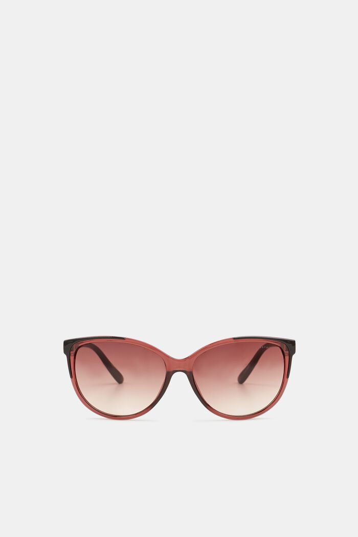 Sonnenbrille mit transparentem Rahmen, CRANBERRY, detail image number 0