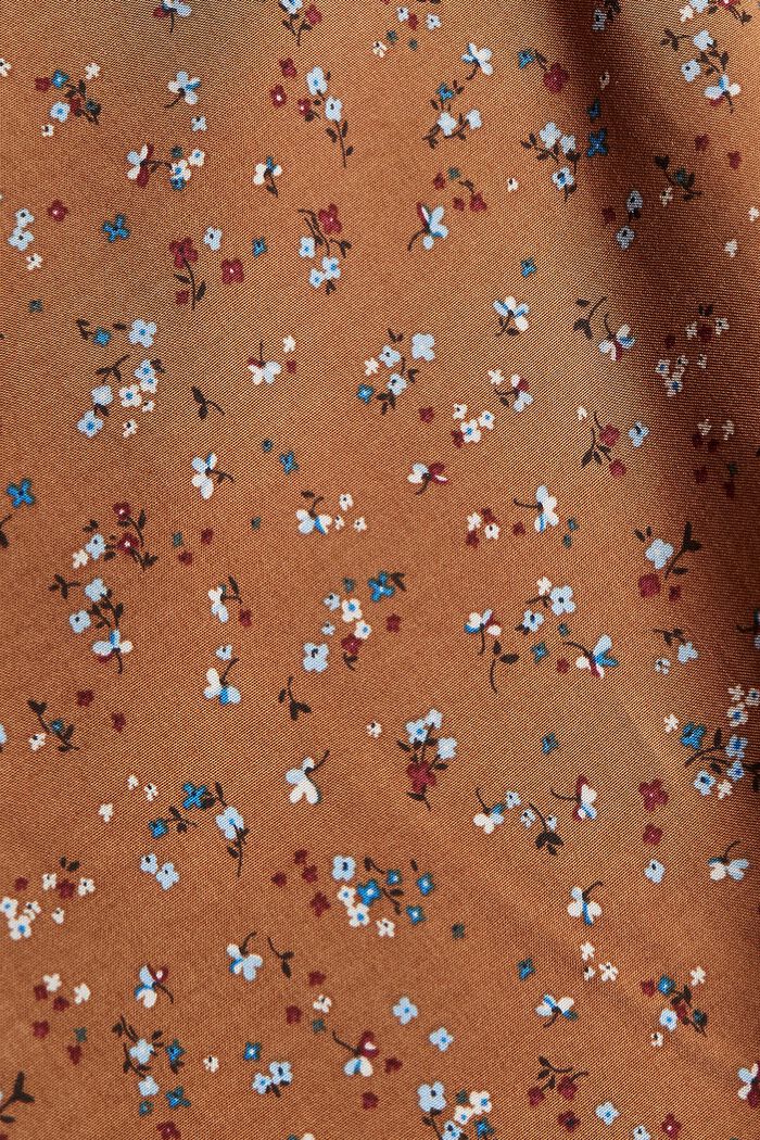Bluse mit Leo-Print aus LENZING™ ECOVERO™, TOFFEE, detail image number 4