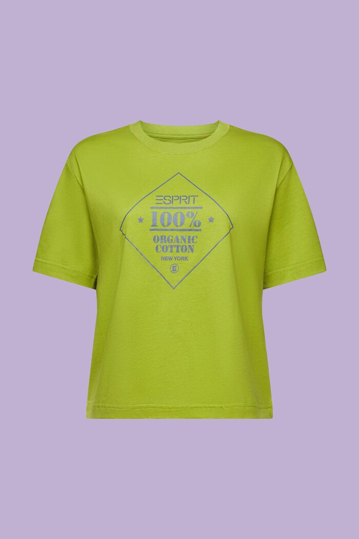 T-Shirt aus Bio-Baumwolle mit Print, LEAF GREEN, detail image number 6
