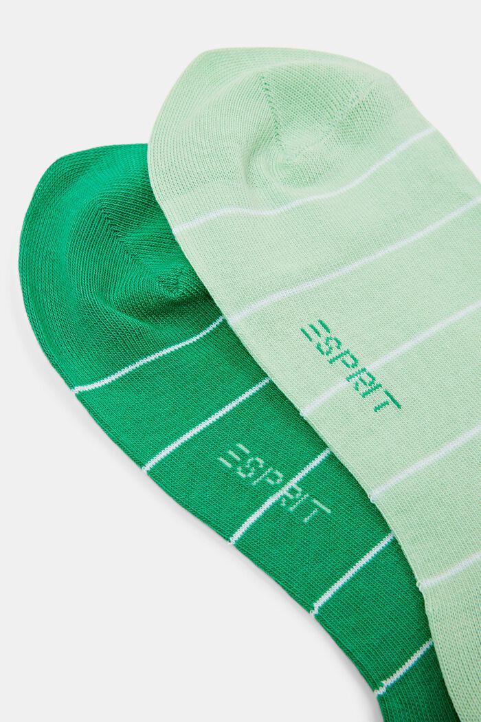 2er-Set Socken mit Streifenmuster, GREEN/MINT, detail image number 2